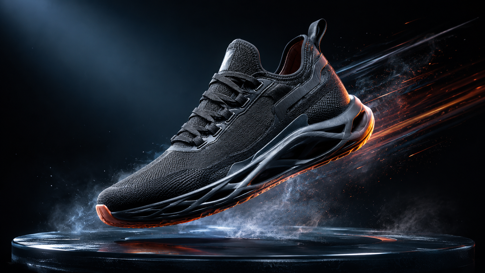运动鞋悬浮广告图Sneaker Ad